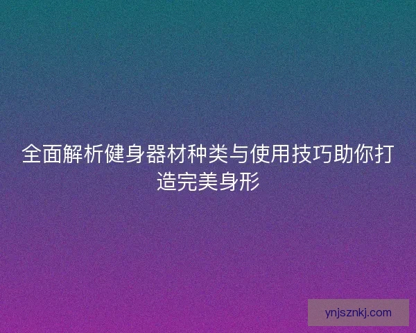 全面解析健身器材种类与使用技巧助你打造完美身形 全面解析健身器材种类与使用技巧助你打造完美身形