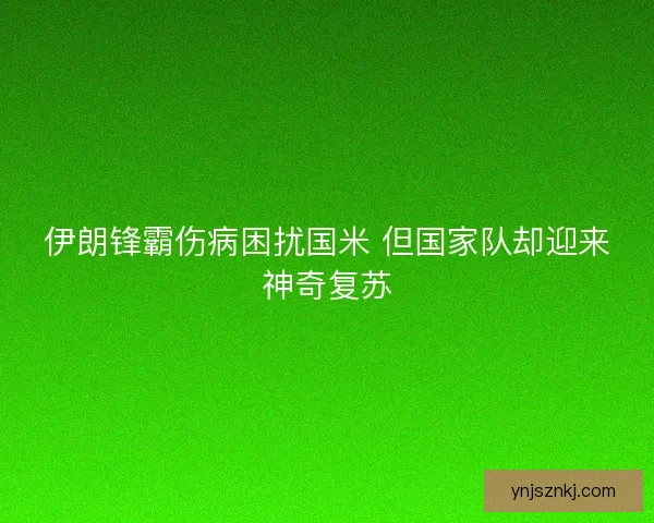伊朗锋霸伤病困扰国米 但国家队却迎来神奇复苏